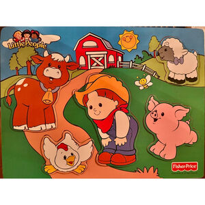 Fisher Price Little People Farm Wooden Puzzle
